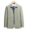 Middle-aged man Dad Spring and Autumn Jacket 2023 New Style Business casual lapel men's jacket for middle-aged and elderly men Application Scenario